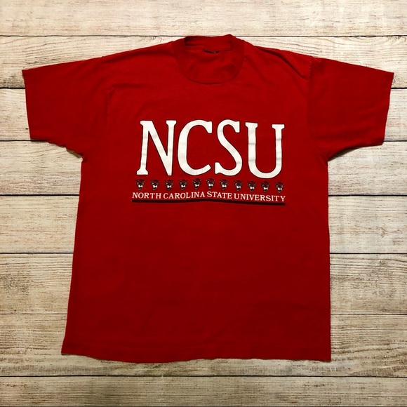 NCAA Other - Vintage 1980s NC State Wolfpack University NCSU Football T Shirt Large